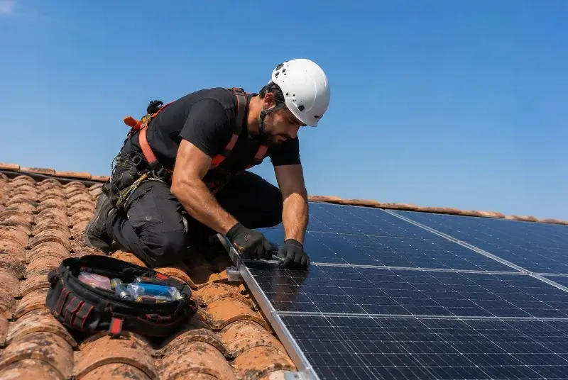 Maintenance et monitoring de panneaux solaires à la Chapelle-Rambaud