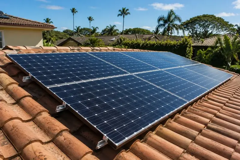 Installation de panneaux solaires à la Chapelle-Rambaud